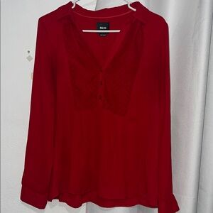 H&M Deep Red Blouse